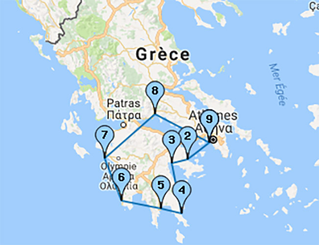 itinéraire-parcours-grece